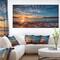 Designart - Tranquil Beach and Whimsical Clouds - Seashore Photo Canvas Art Print